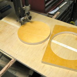 Bandsaw circle cutting