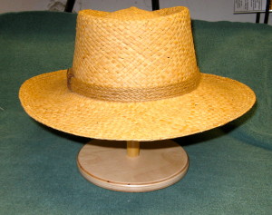 Straw Hat on Stand