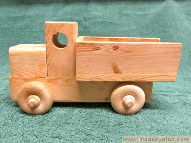 Build A Simple Toy Truck Made By Alan, Wooden Truck Toy Plans